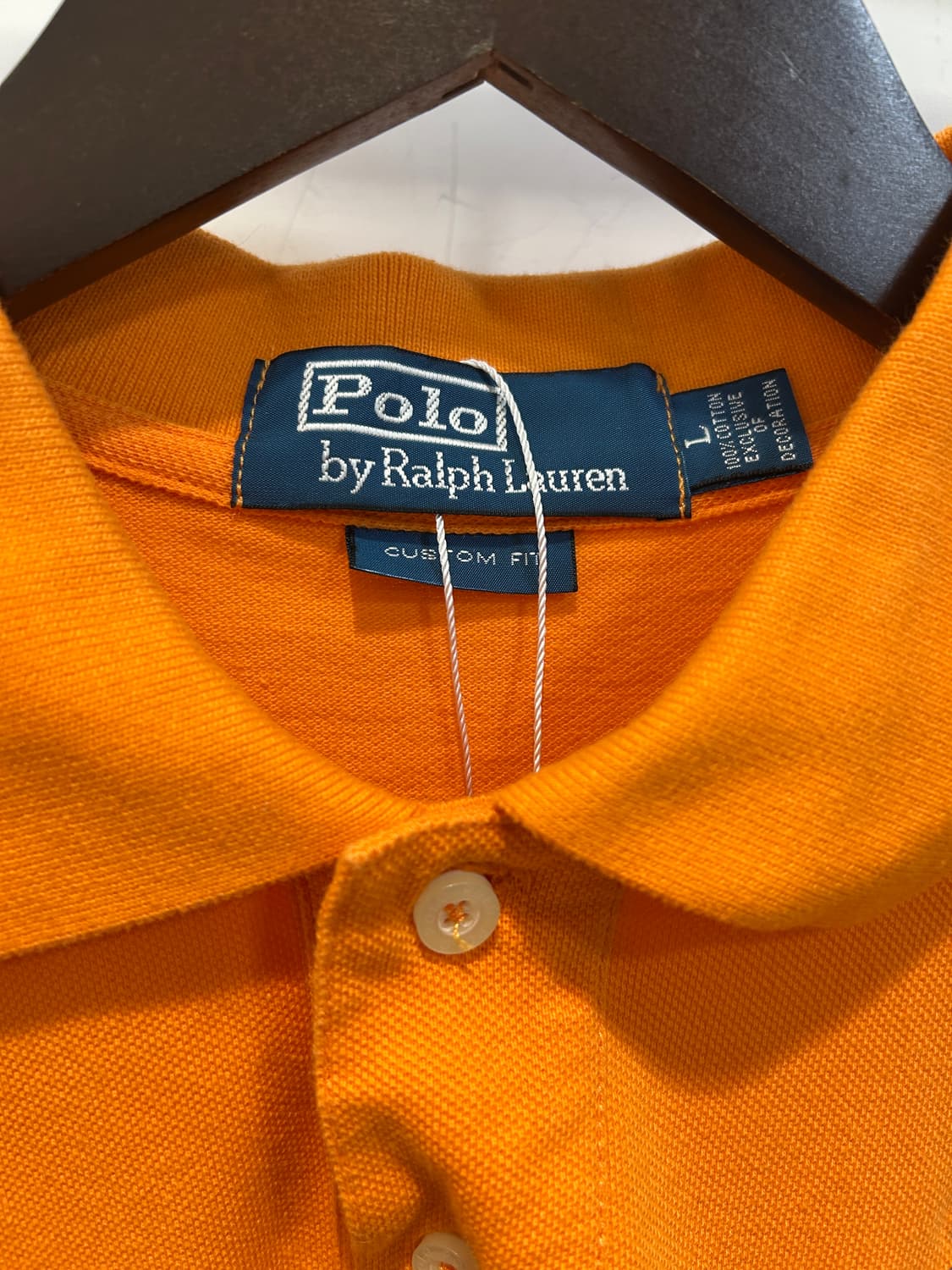 폴로 랄프 로렌 빅 포니 메시 폴로 셔츠 오렌지 상품이미지4