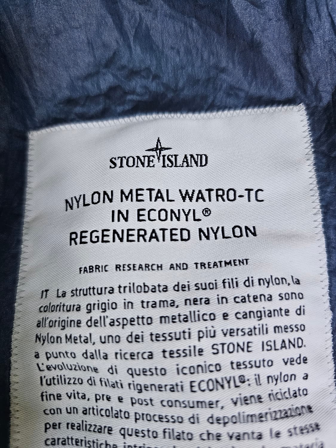 스톤아일랜드 나일론 메탈 와트로-TC 자켓 상품이미지6