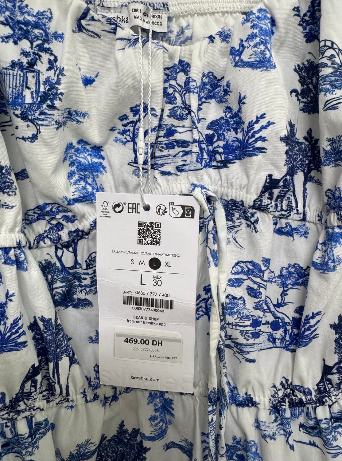 [새상품] Bershka 버쉬카 퍼프 소매 원피스 상품이미지8