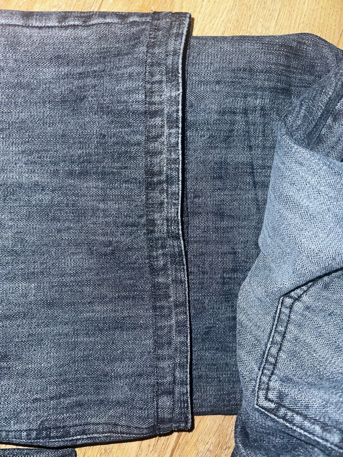 3)수선상품 폴리테루 에이지드 고시마 데님팬츠 워시드미드인디고 상품이미지5