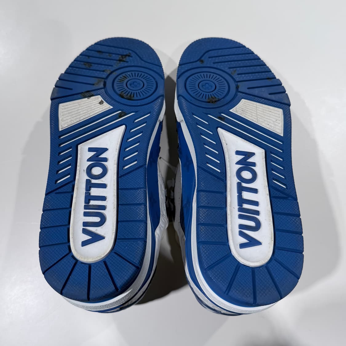 (A/7) / 루이비통 LV 모노그램 트레이너 스니커즈 블루 상품이미지7