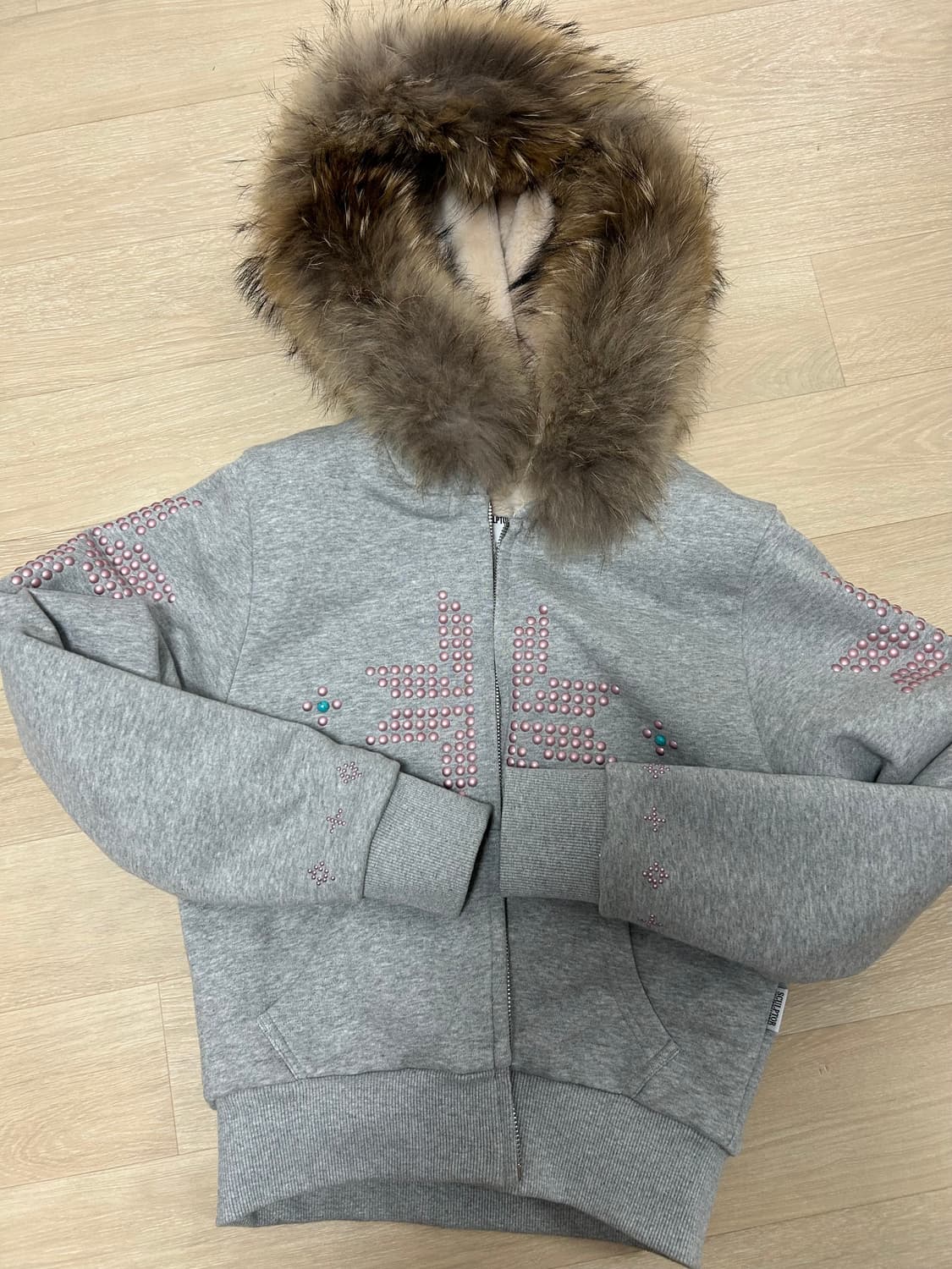 S)스컬프터 퍼 트리밍 후드집업 Fur Trimming 상품이미지2