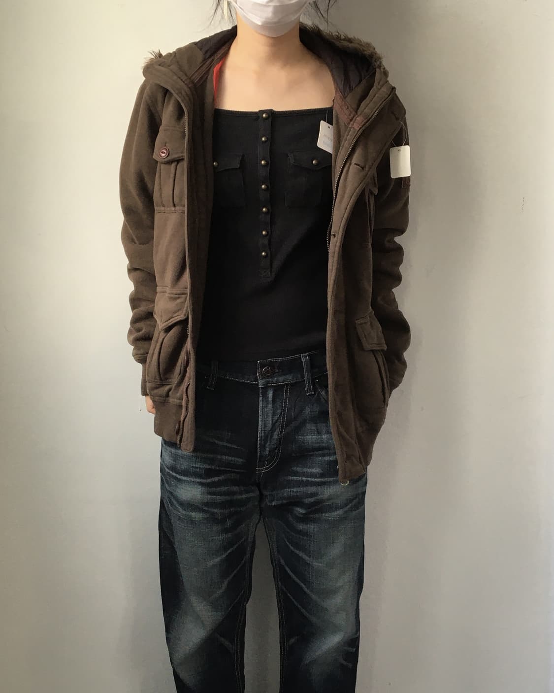 Fake fur hood jackt 상품이미지10