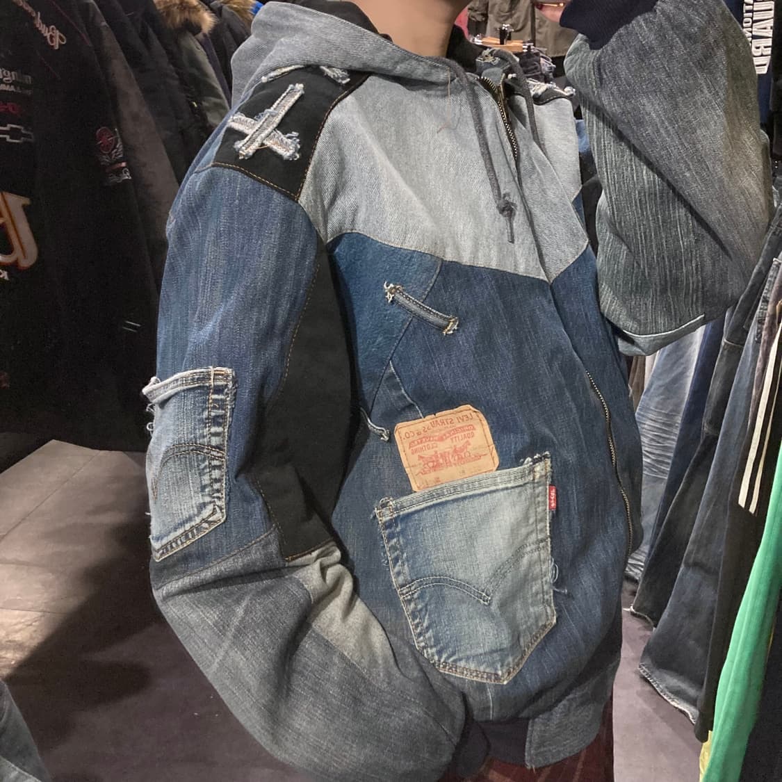 [IM]리바이스 리메이크 후드집업 데님자켓 상품이미지4