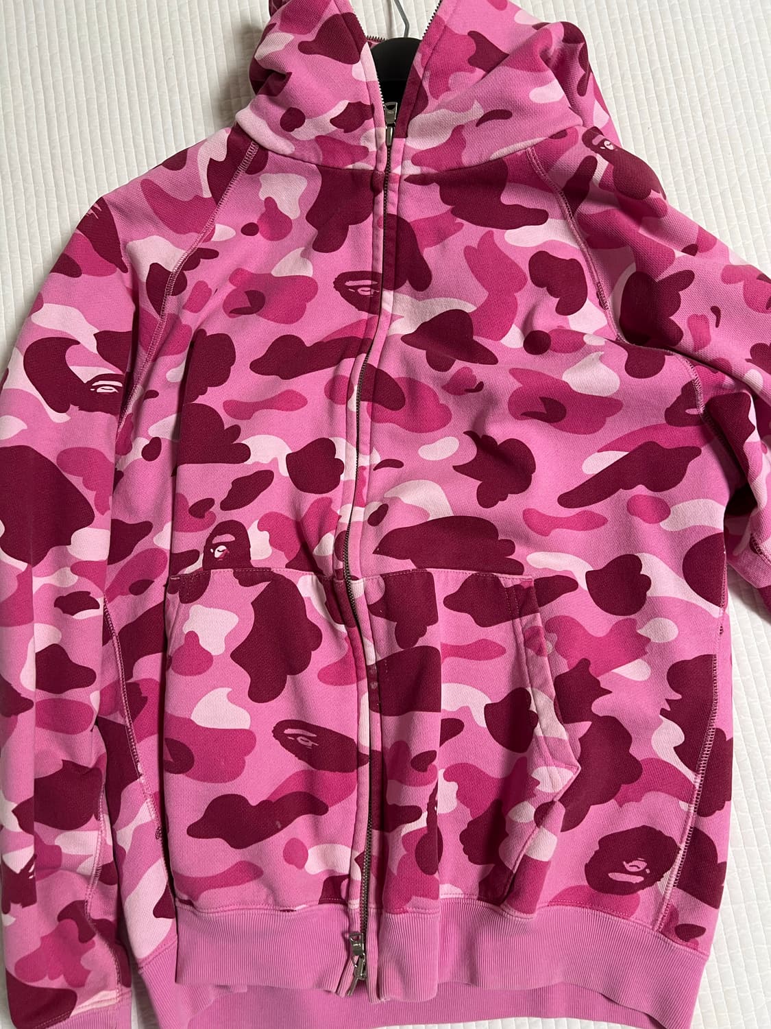 급처 에눌가능)) 베이프 핑크 풀집 후드집업 상품이미지1