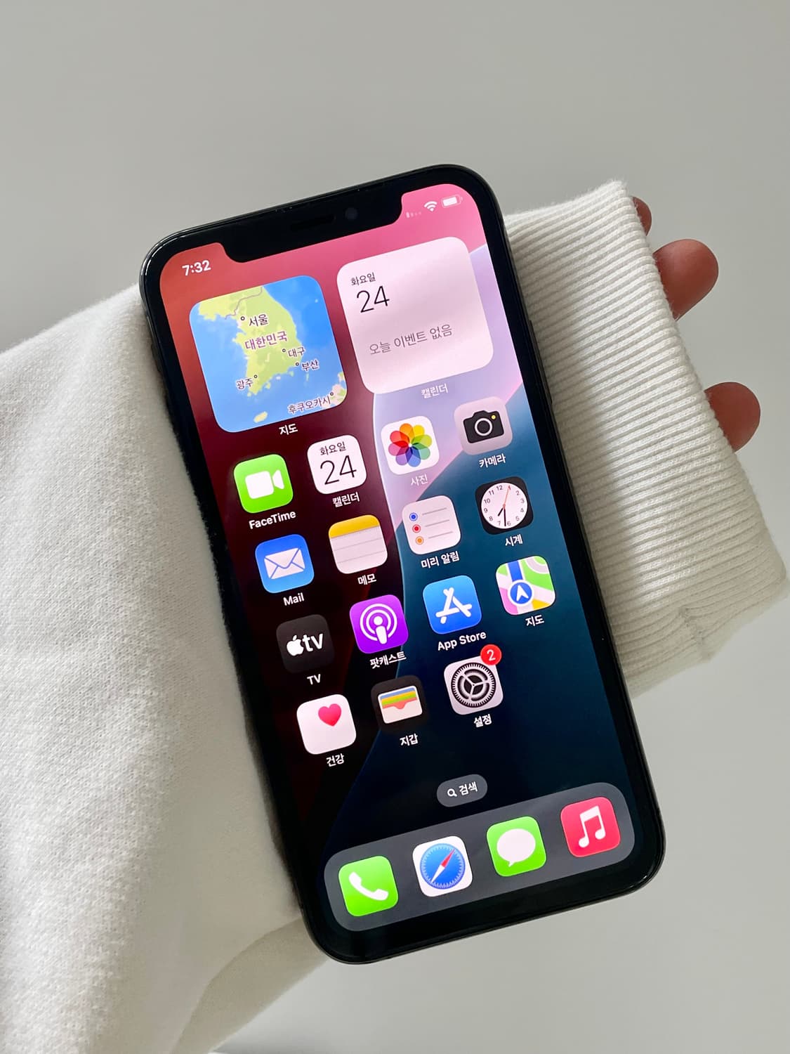 S급 아이폰xs 블랙 256GB 해외무음판 배터리 100 상품이미지1