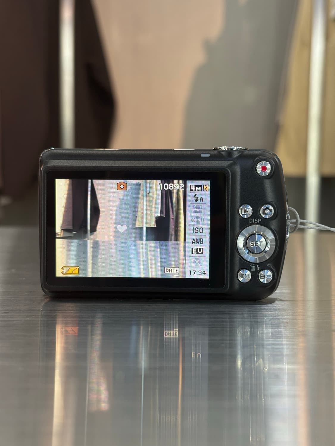 날짜표시)카시오 엑슬림 ex-z1 크롬실버 빈티지디카 상품이미지3