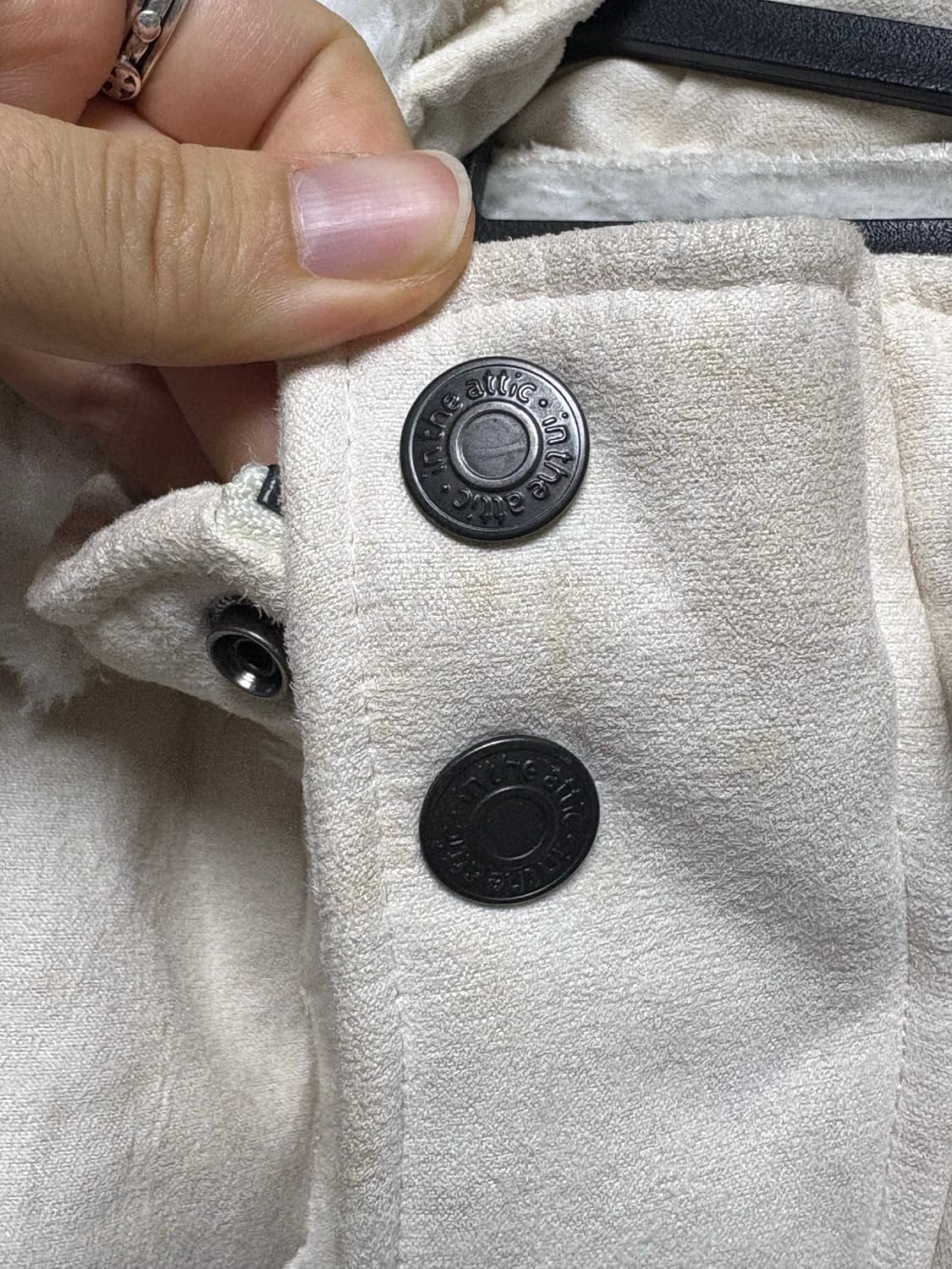 In the attic 후드 무스탕 아이보리 상품이미지6