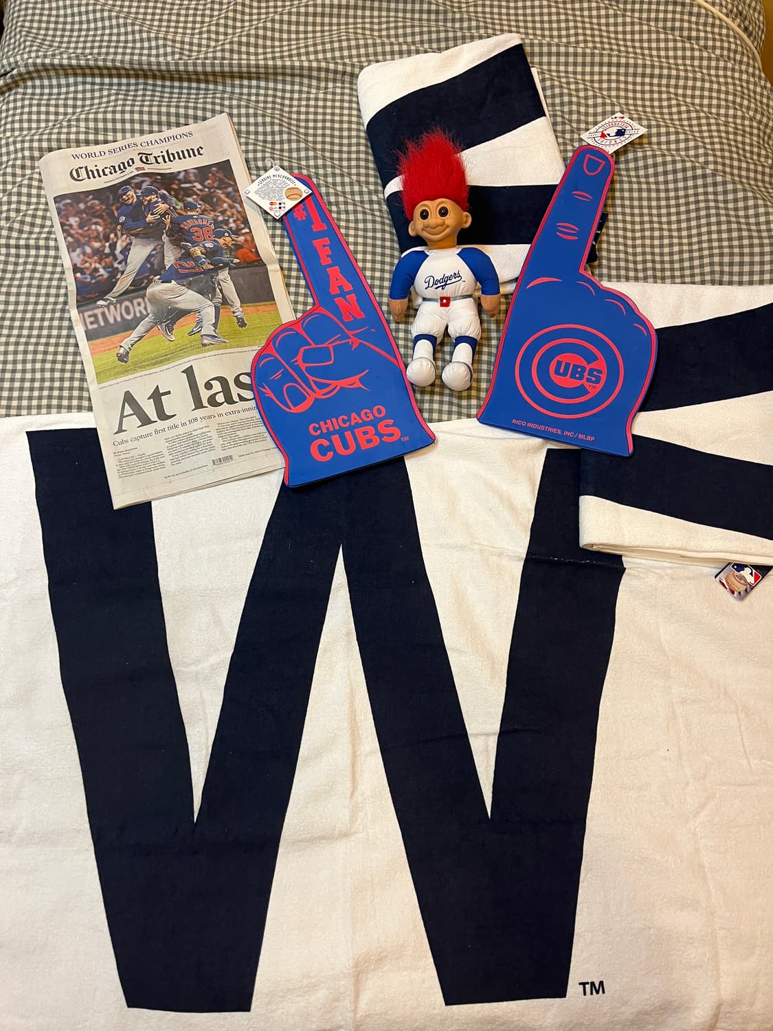 MLB 시카고 컵스 W 플래그 타월 상품이미지2