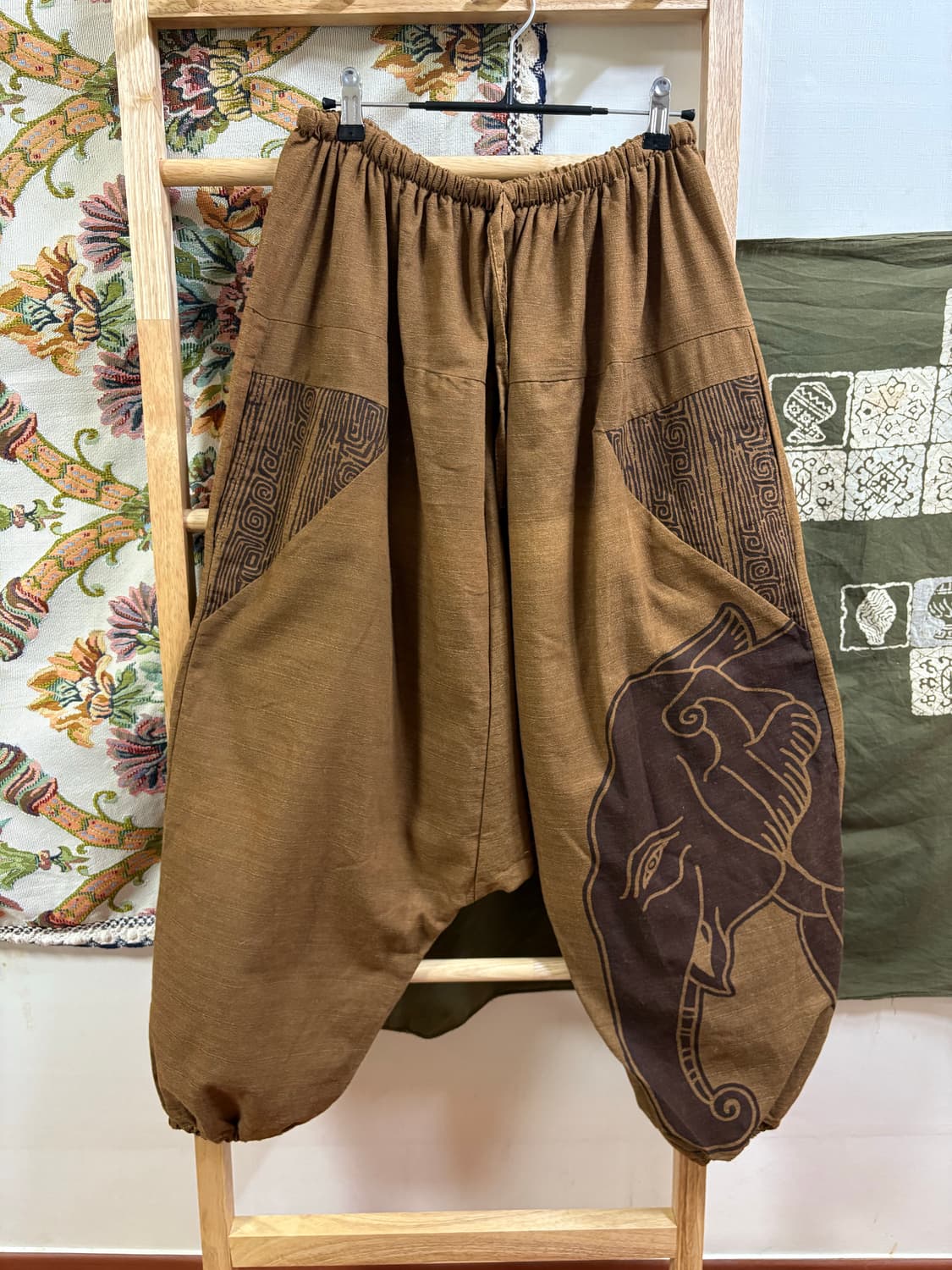 히피 에스닉 베기팬츠  상품이미지1