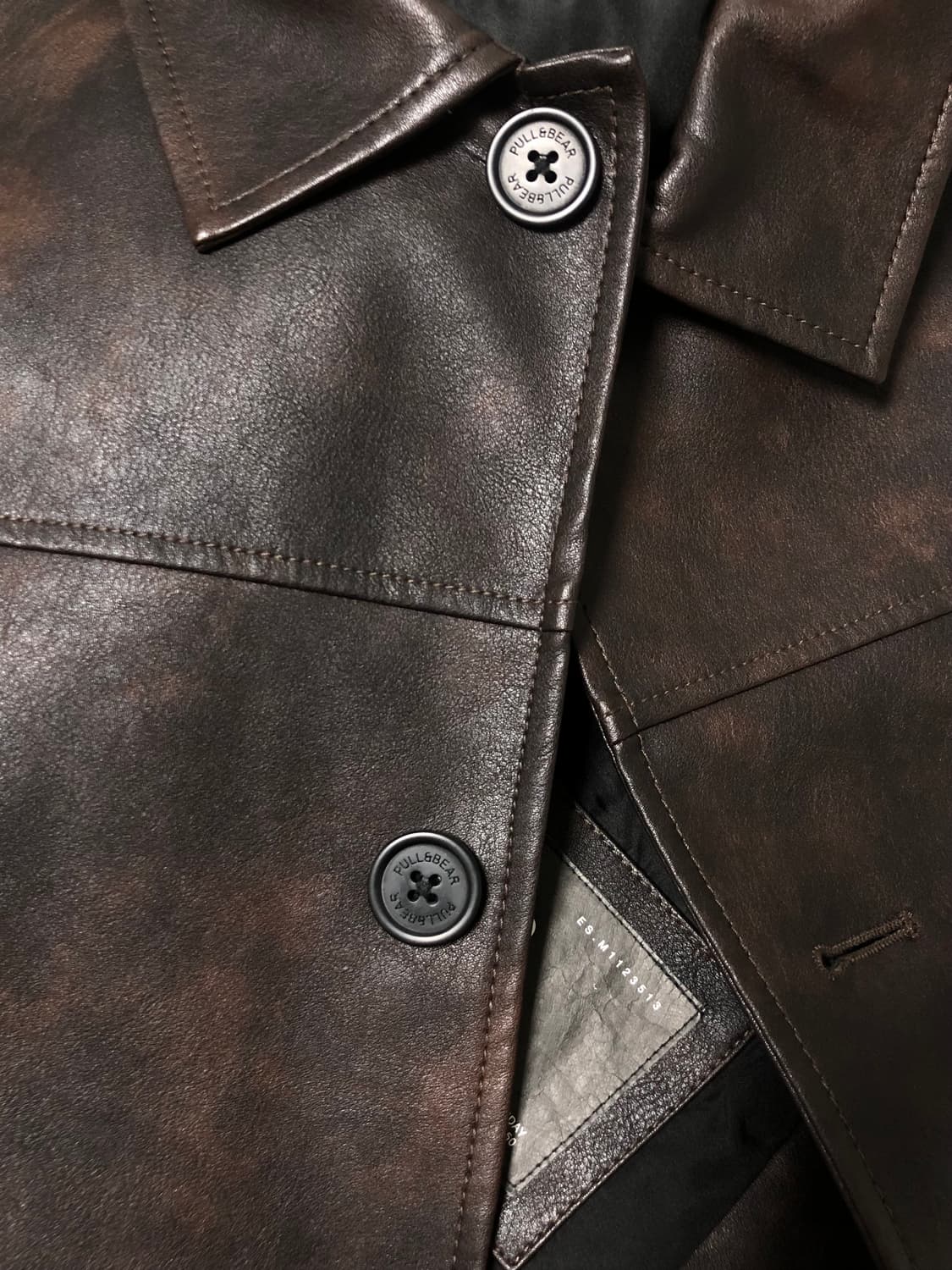 풀 앤 베어 faux leather coat 상품이미지2