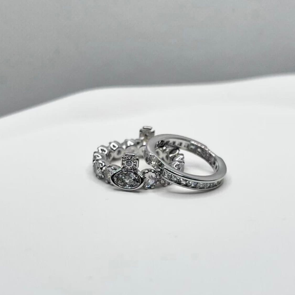 비비안웨스트우드 아카이브 크리스탈 큐빅 orb링 투웨이 반지(새상품) 상품이미지8