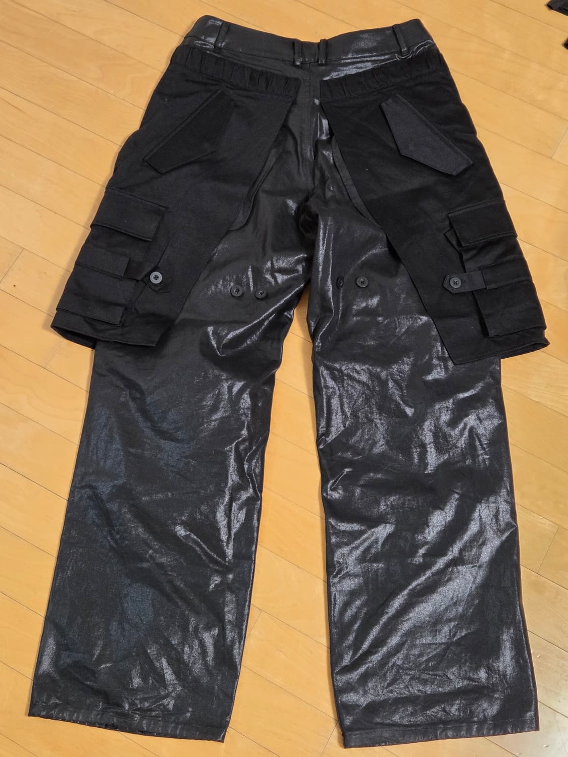 앤더슨벨 랩터 레이어드 카고 팬츠 apa695m (블랙/50) 상품이미지2