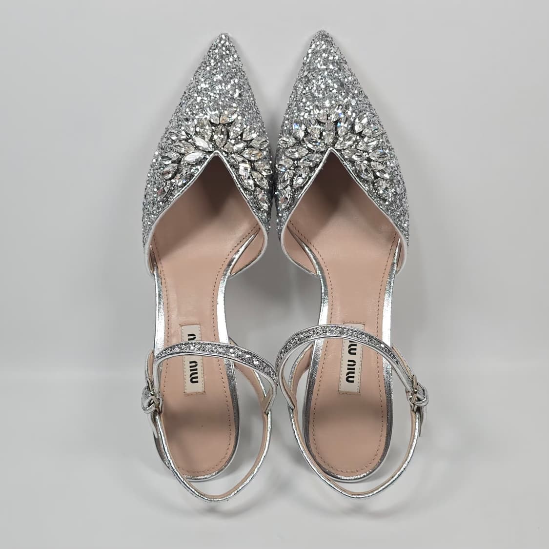 미우미우 여성 글리터 슬링백 펌프스 ( 245 ) 상품이미지6