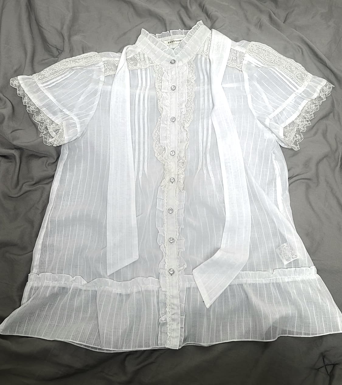 엑시즈팜 레이스 블라우스 상품이미지1