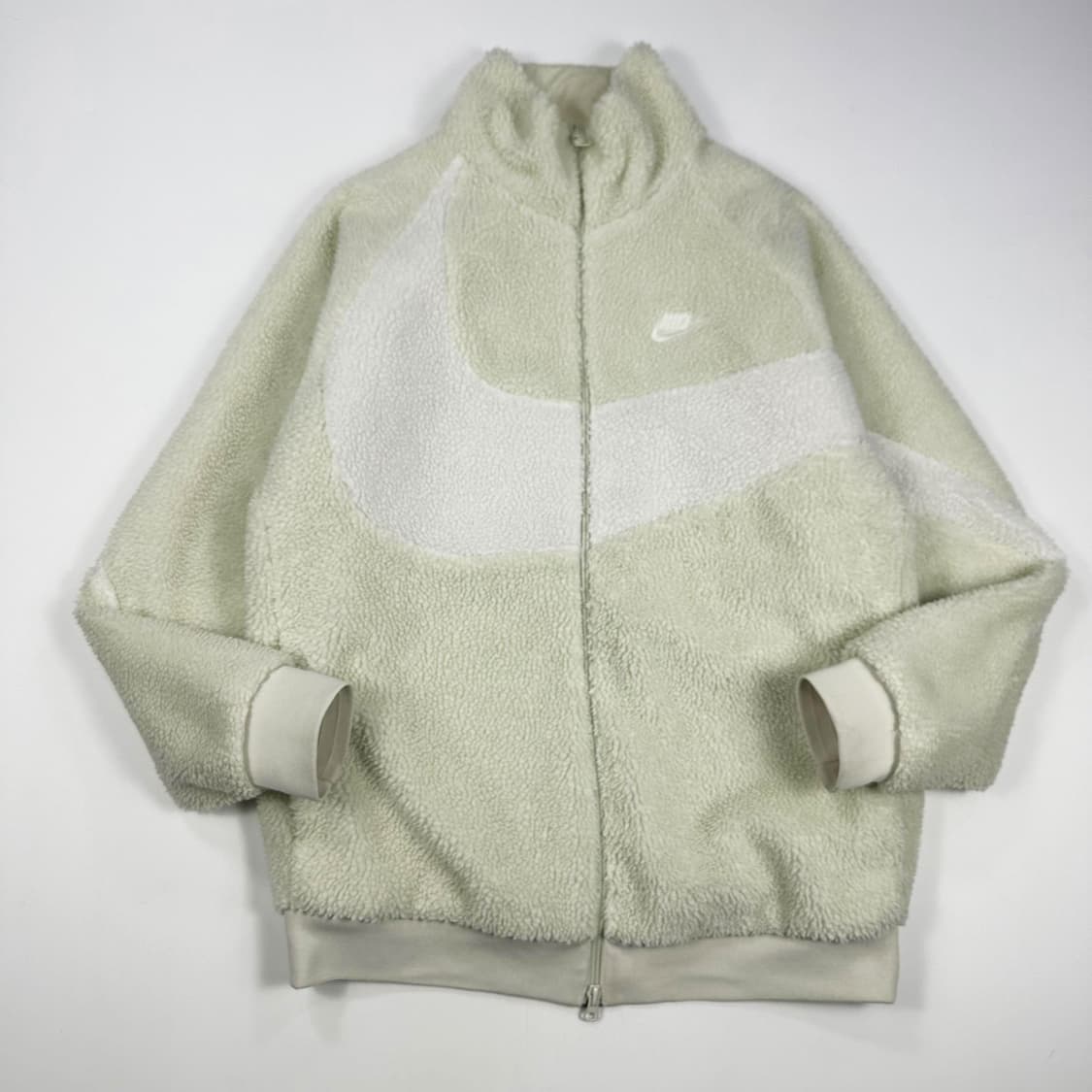 나이키 빅스우시 리버시블 아이보리 후리스 자켓 (L) 상품이미지2