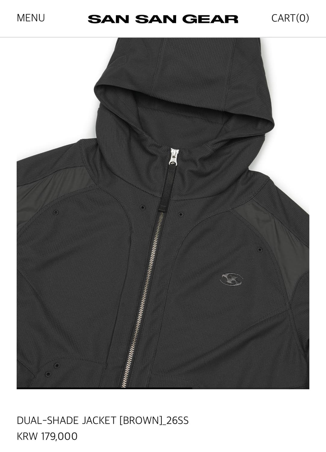 산산기어 듀얼 쉐이드 자켓 26ss 브라운2 상품이미지2