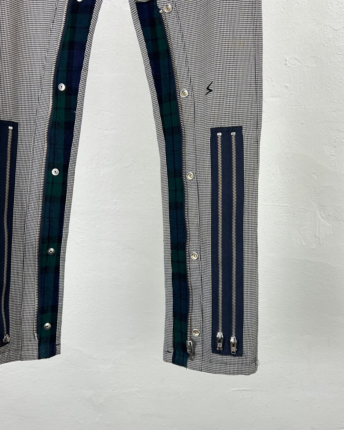 언더커버 08AW 기믹 멀티 지퍼 하운드 투스 트라우저 팬츠 상품이미지5