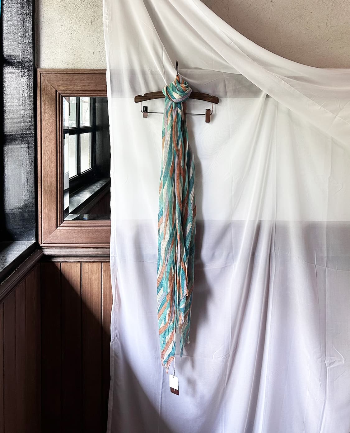 JPV orange&green sheer scarf 상품이미지4