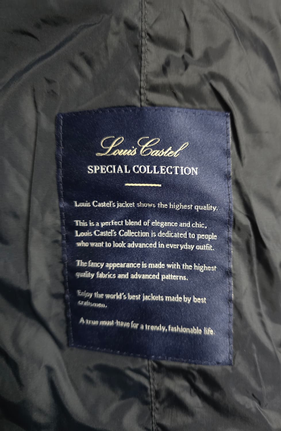 루이까스텔 네이비 퀼팅자켓. 
싸이즈 100 .  남자
 상품이미지6
