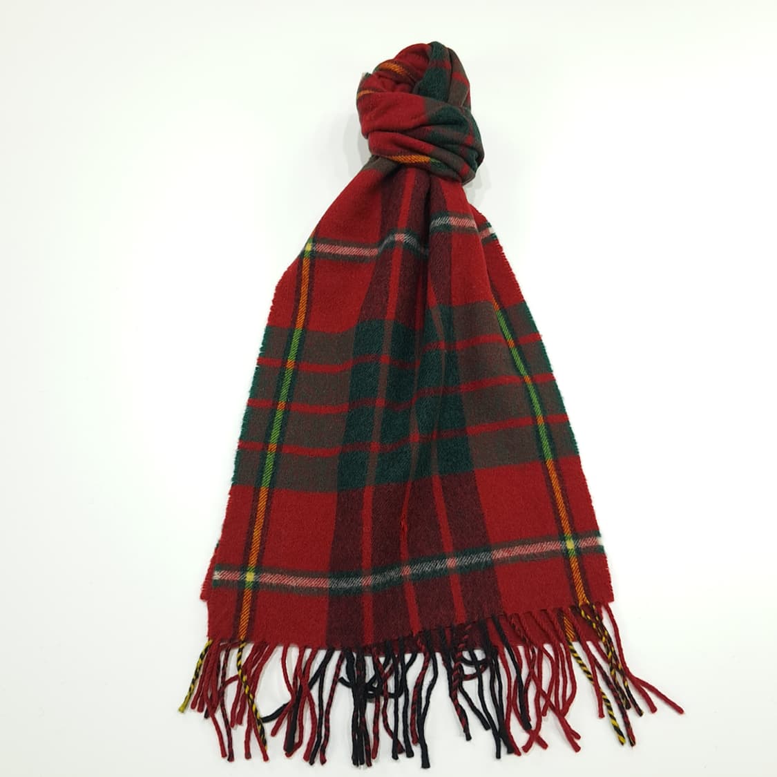 MX189 폴로 랄프로렌 크리스마스 타탄체크 램스울 목도리 머플러 상품이미지1