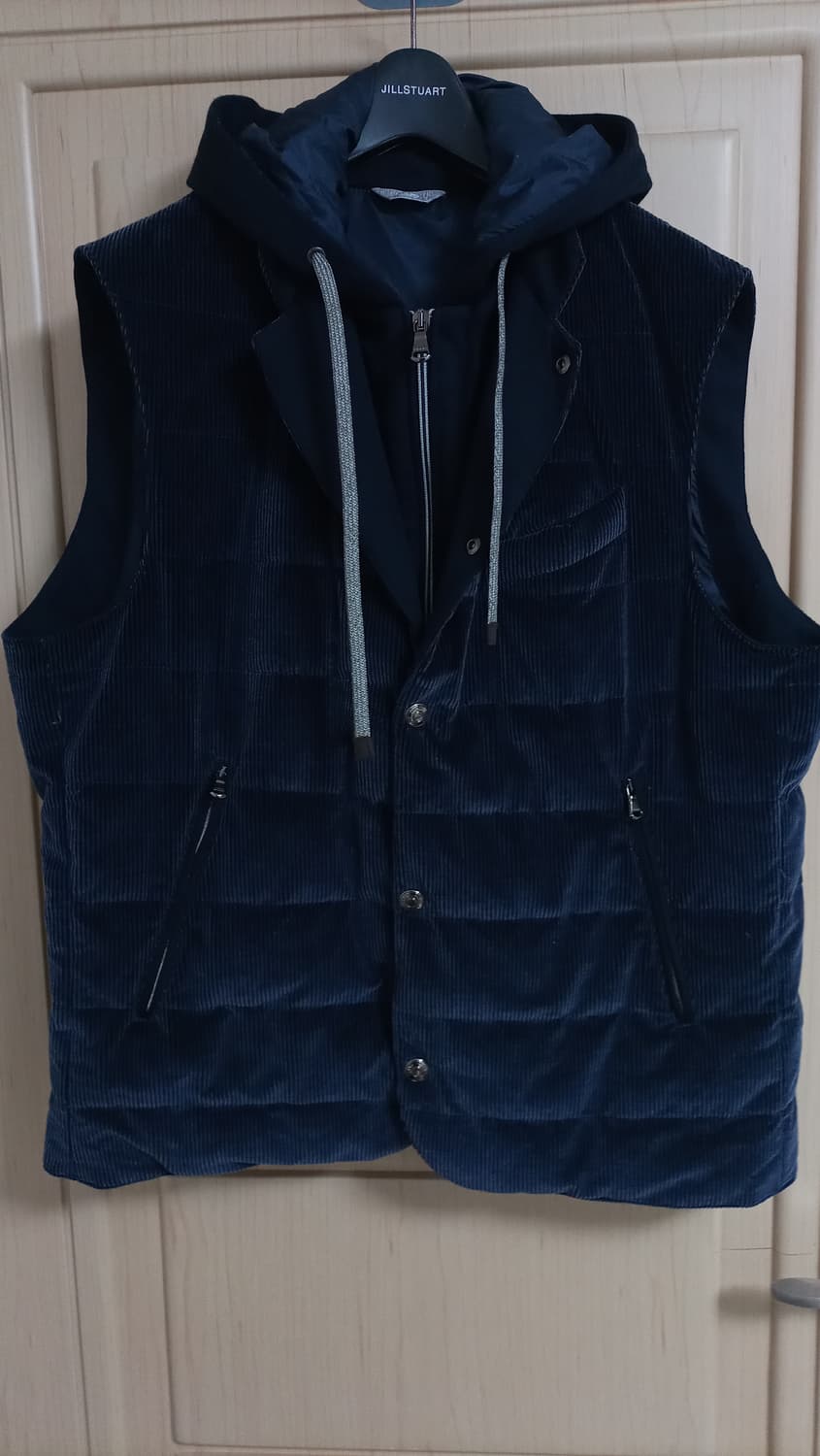 이태리 FRADI 구스다운 베스트 코듀로이 후드 패딩 조끼 프래디 프라디 상품이미지5