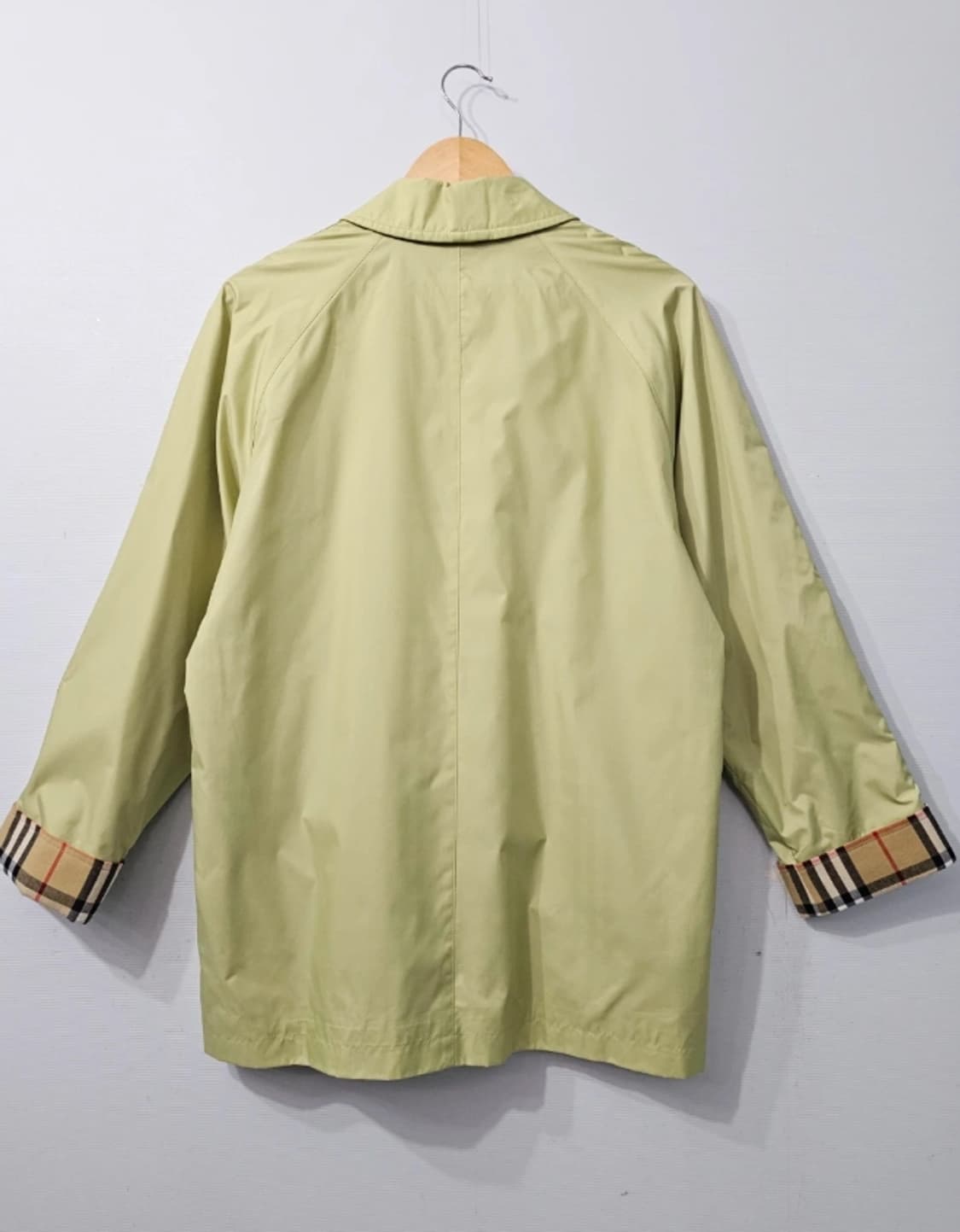 버버리 빈티지 하우스 체크 슬리브 폴리코트 ~95 상품이미지3