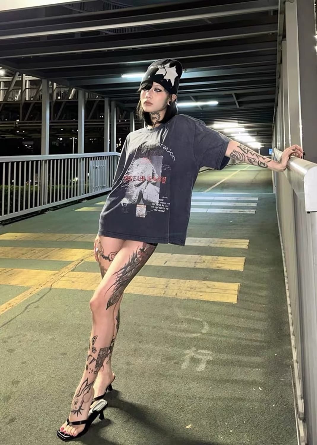 VINTAGE mood distressed pade T-shirt 상품이미지6