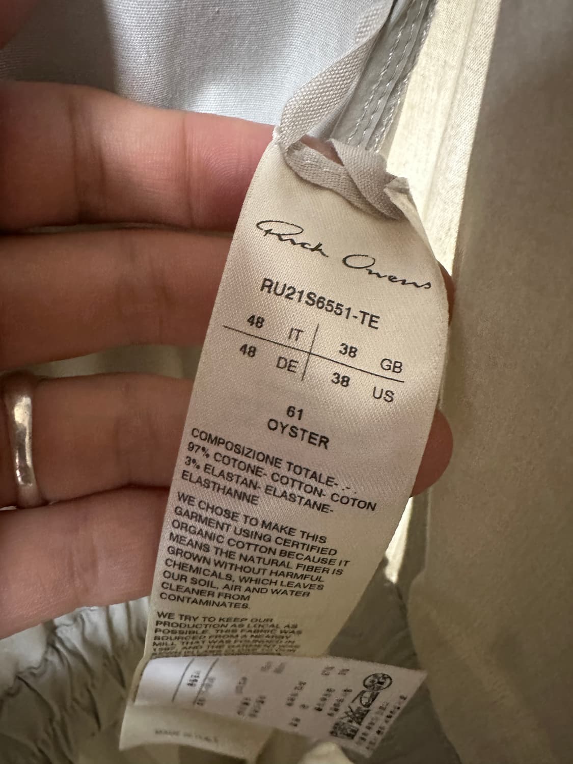 릭오웬스 점프슈트 상품이미지4