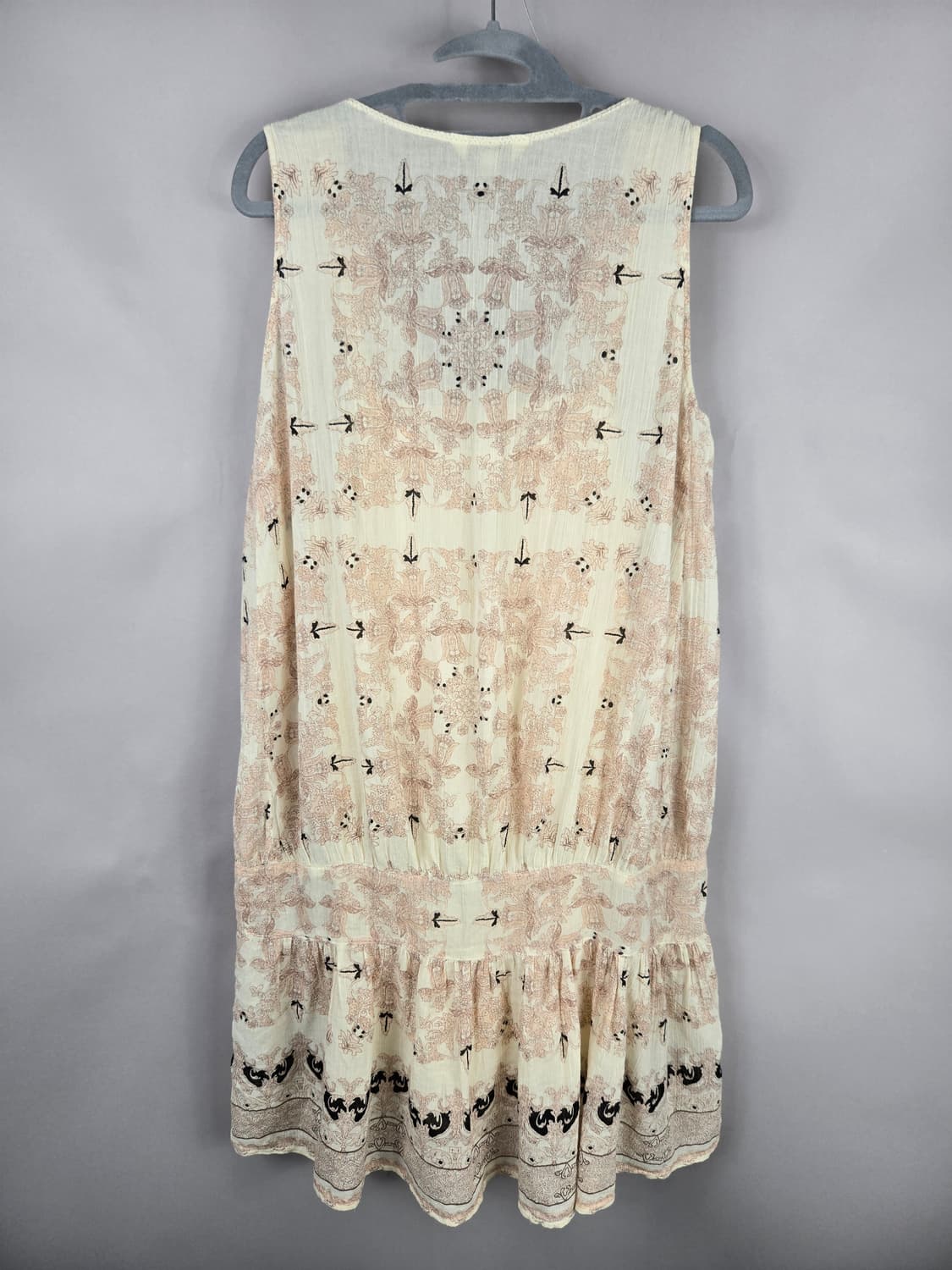 [무료배송]써스데이아일랜드 M 여성 보헤미안 민소매 볼륨 쉬폰 원피스 상품이미지7