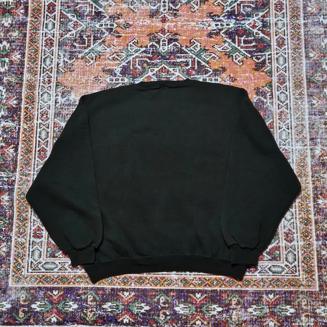 90s 러셀 레터링 스웻 아미 그린 (XL) 상품이미지2