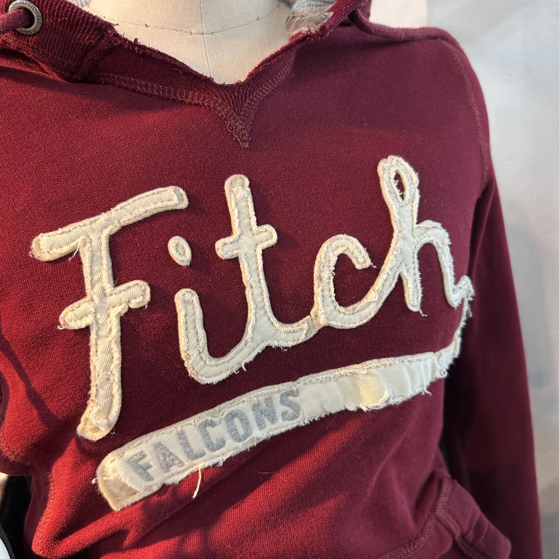 Abecrombie Red Big Logo Hoodie 상품이미지3