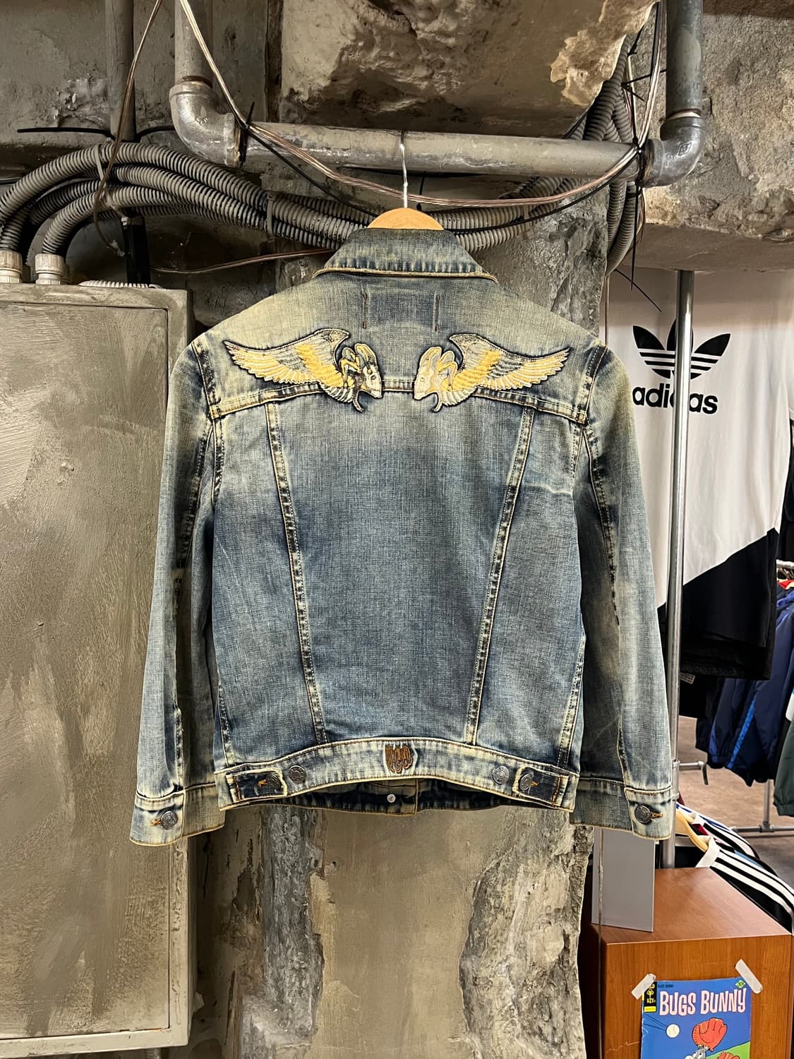 알렉산더 맥퀸 자수 데님자켓 38 #csz2454 상품이미지2