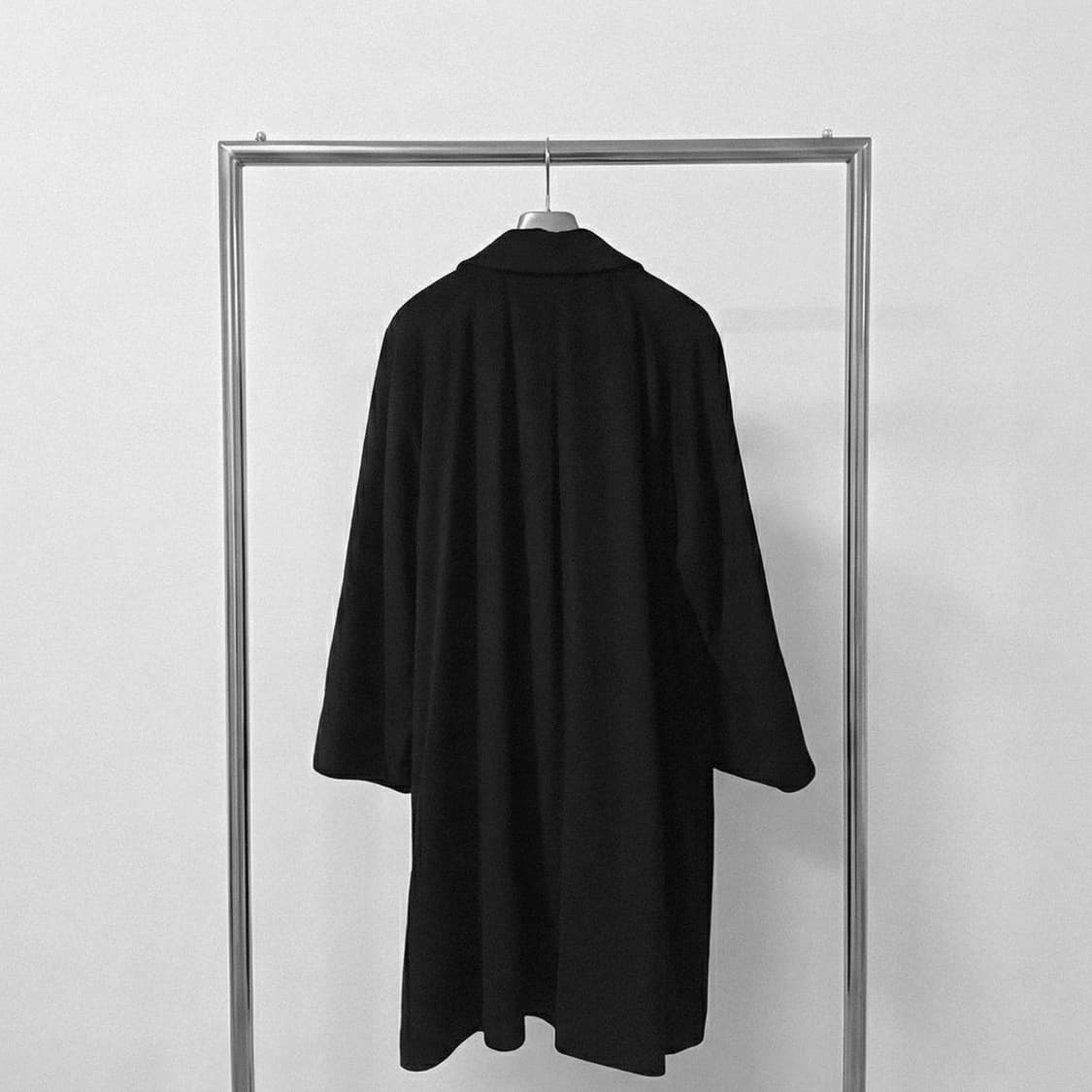 [Vintage] 100% Cashmere Black Coat 상품이미지2