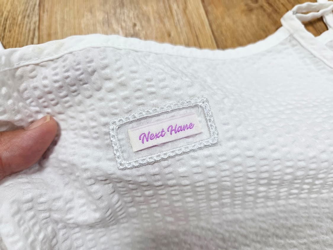 하네(HANE) 플리츠 시어서커 레이어드 원피스 55-66 새상품 상품이미지9