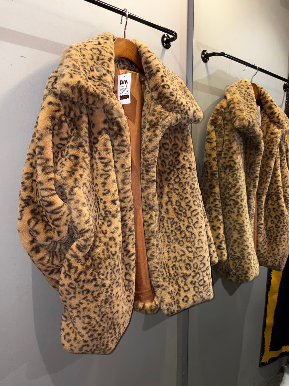 빈티지 빅카라 레오파드 퍼자켓 상품이미지7