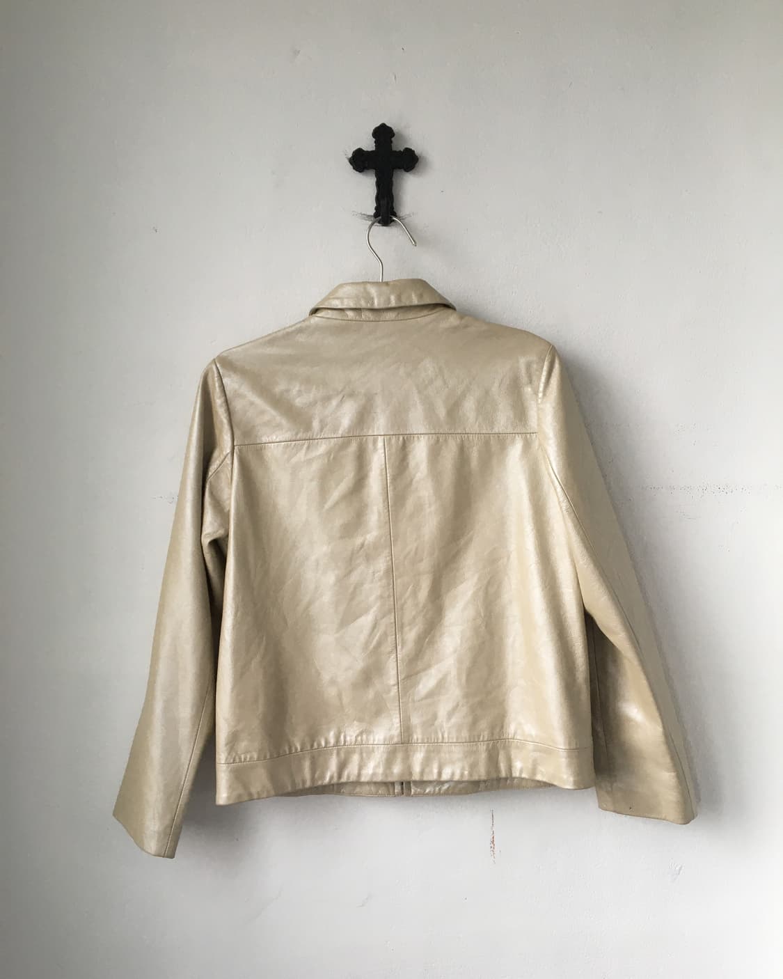 Glossy leather jacket 상품이미지2
