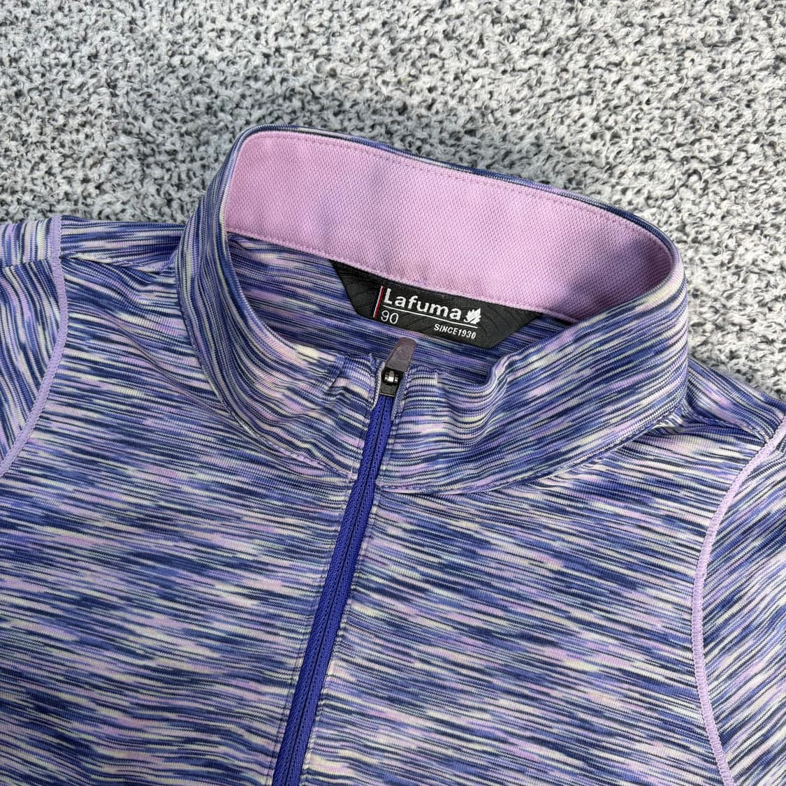 90 라푸마 여성 반집업 패턴 긴팔티 0303J 상품이미지2