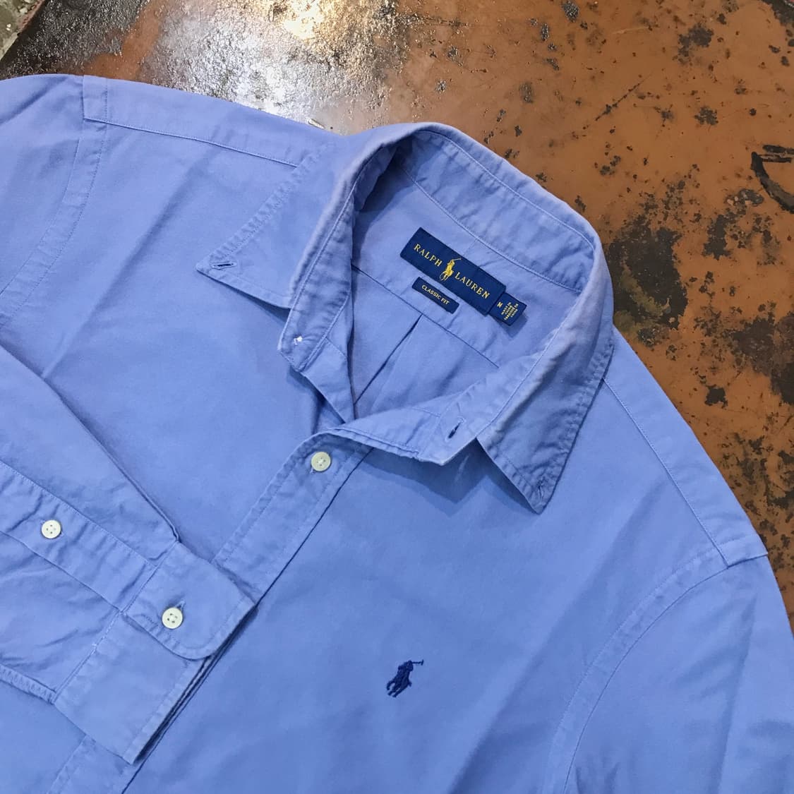 폴로랄프로렌 인디 블루 옥스포드 셔츠 남방 남성 105 사이즈 상품이미지3
