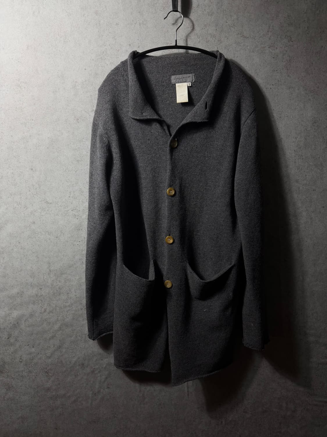 요지야마모토 뿌르옴므 니트 가디건 상품이미지1