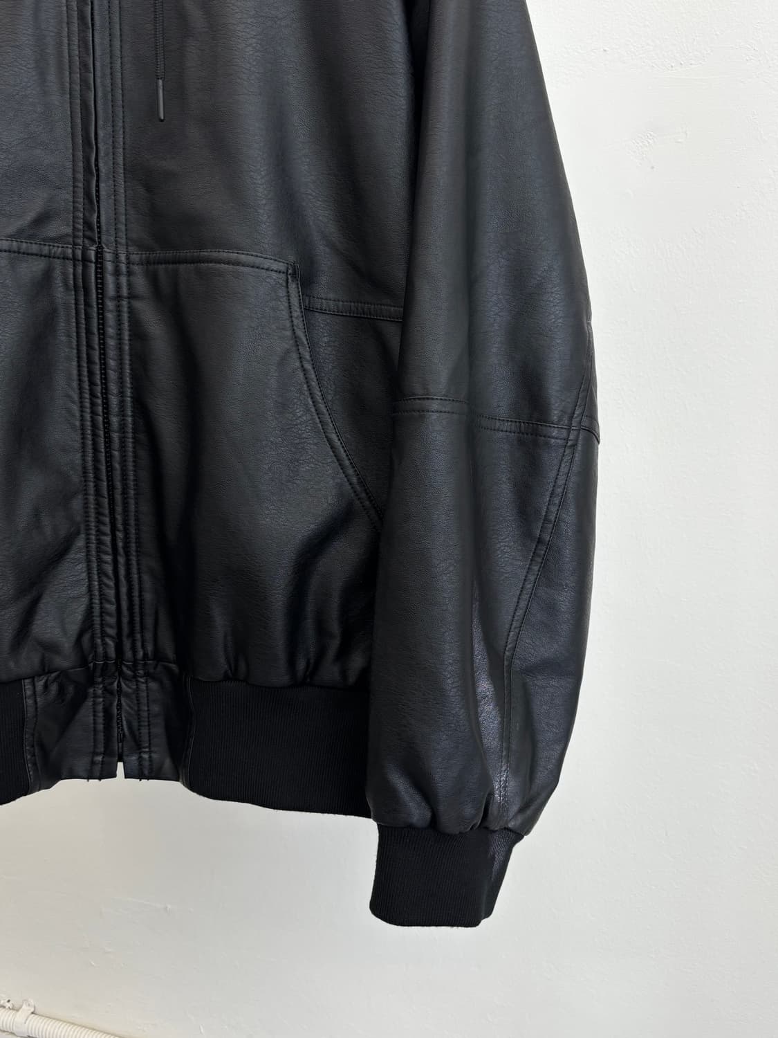 프릭스스토어 가죽 후드 자켓 상품이미지4