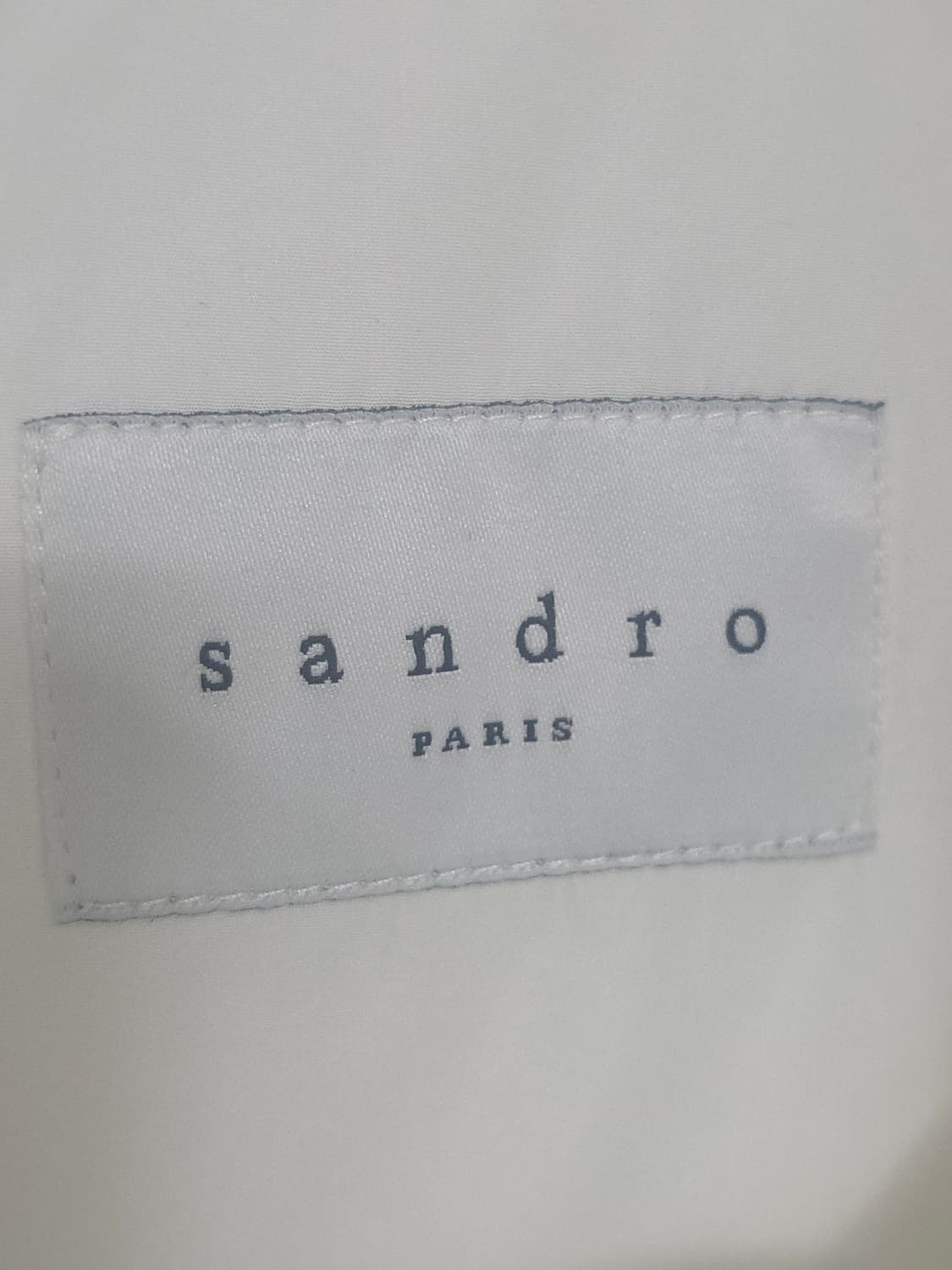 산드로 SANDRO 화이트 바람막이 집업 자켓 90 상품이미지3