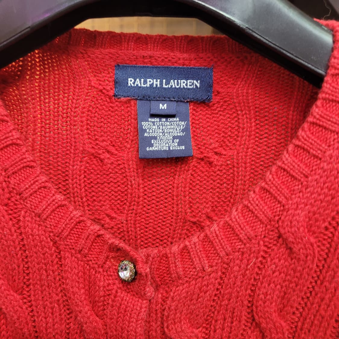 Polo 폴로 랄프로렌 케이블 꽈배기 가디건 상품이미지3