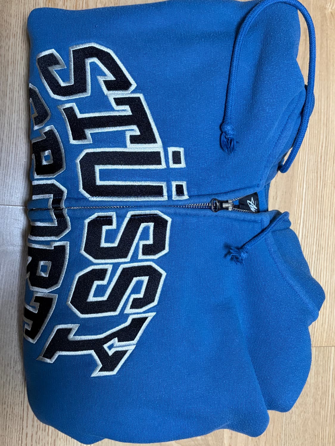 스투시 스포츠 후드집업 L 워시드 블루 상품이미지7