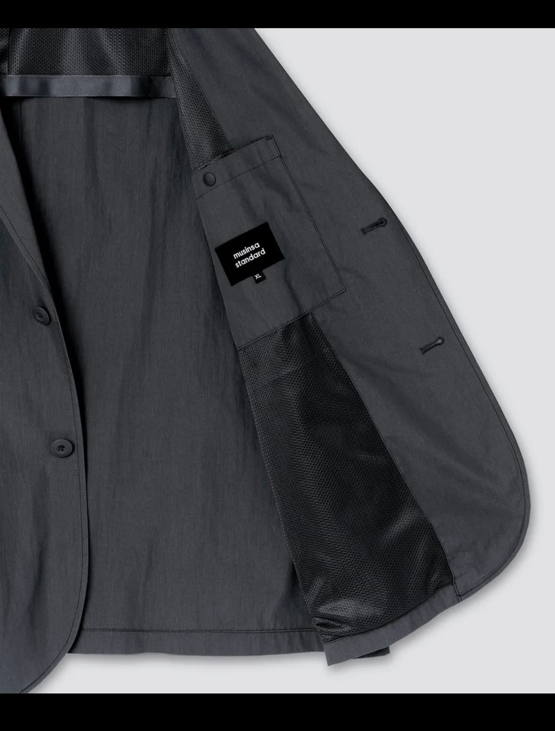 무신사 스탠다드 시티 레저 CN 루즈 핏 블레이저 그레이 m 상품이미지6