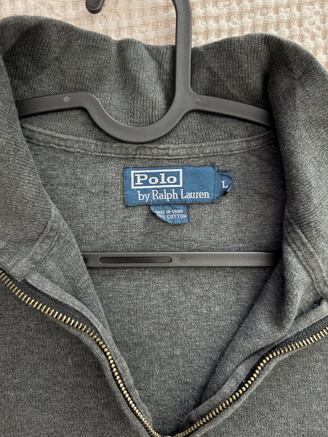 폴로 랄프로렌 니트 반집업 그레이 상품이미지3