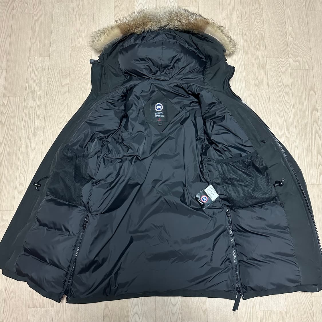 백화점택 캐나다구스 맥컬록 블랙 다운 파카 패딩 S사이즈 상품이미지2