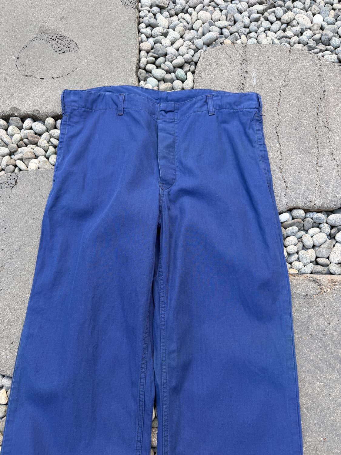 1980s GERMAN HBT INK BLUE 헤링본트윌 프렌치워크팬츠 상품이미지3