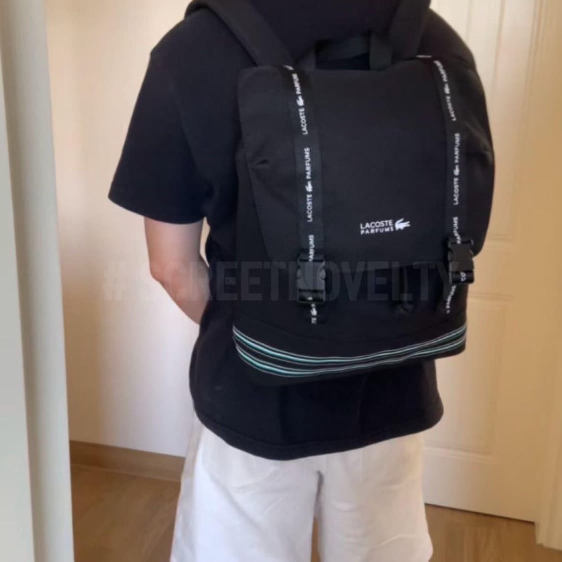 라코스테 퍼퓸 리미티드 백팩 블랙 상품이미지1
