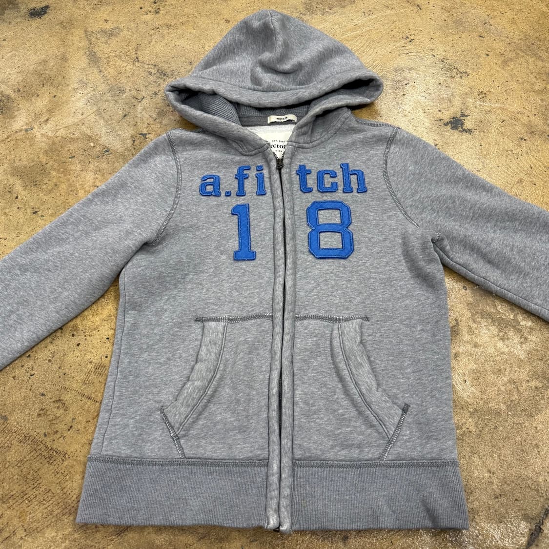 아베크롬비 그레이 블루 후드집업 상품이미지3
